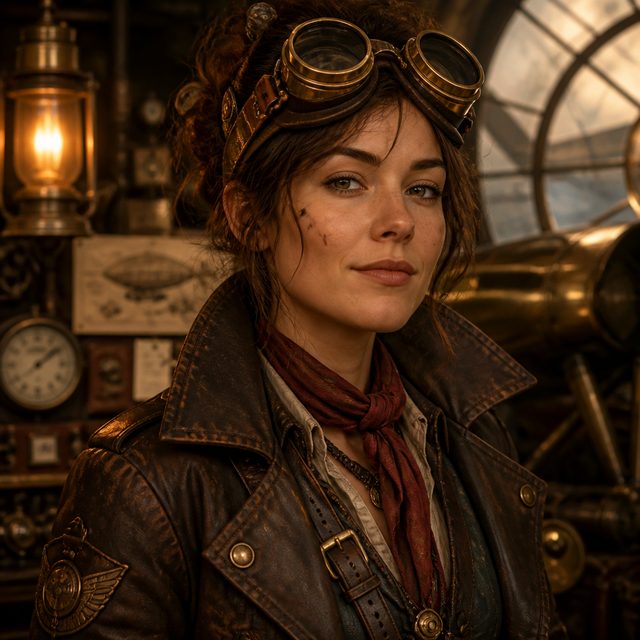 Steampunk character